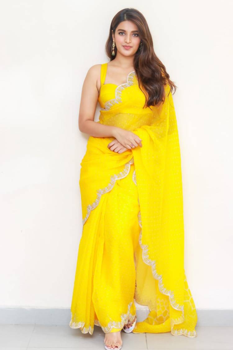 Dazzling  @AgerwalNidhhi  Super Excited about her #Bhoomi & #Eeswaran Release #DreamDebut