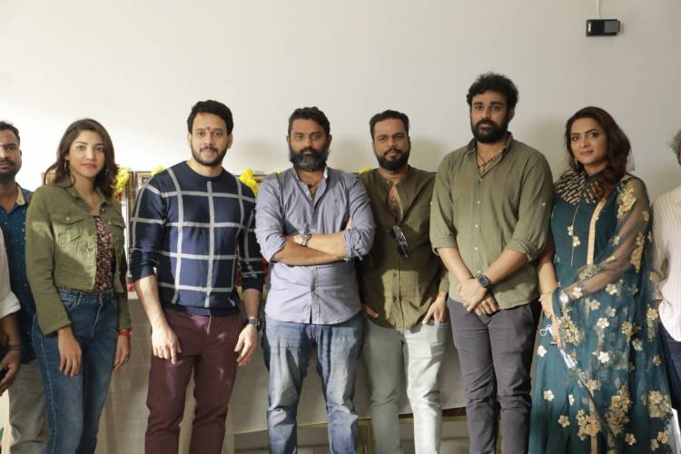 #YakkaiThiri Shoot Kick Started Today with Pooja  Staring @bharathhere #SonakshiSinghRawat @jan_iyer