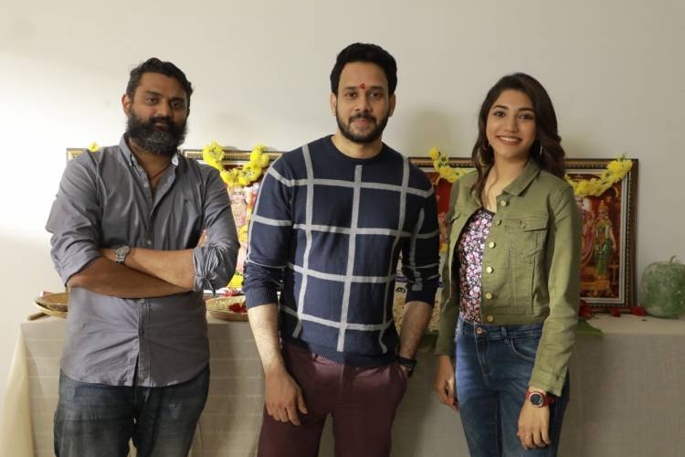 #YakkaiThiri Shoot Kick Started Today with Pooja  Staring @bharathhere #SonakshiSinghRawat @jan_iyer