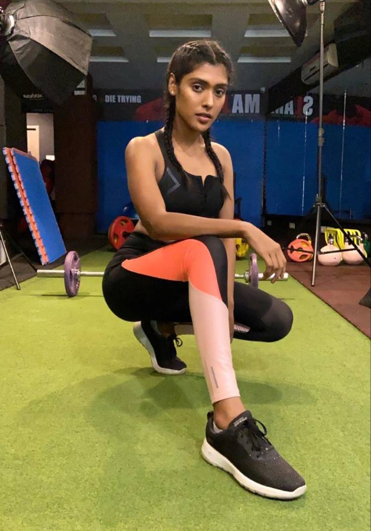 The Unstoppable Bigil Lady #GayathriReddy Goes A Step Ahead In Her Fitness Goals!