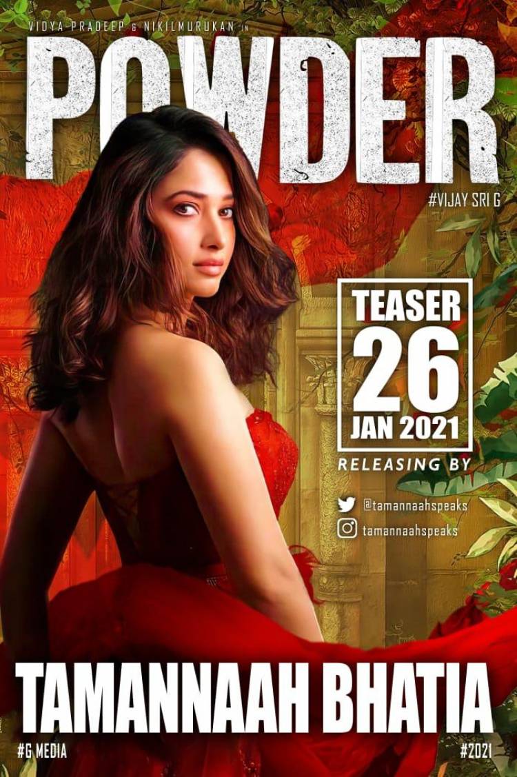 The Queen @tamannaahspeaks releases  #Powder teaser on 26 th jan #பவுடர் #PowderTamilfilm