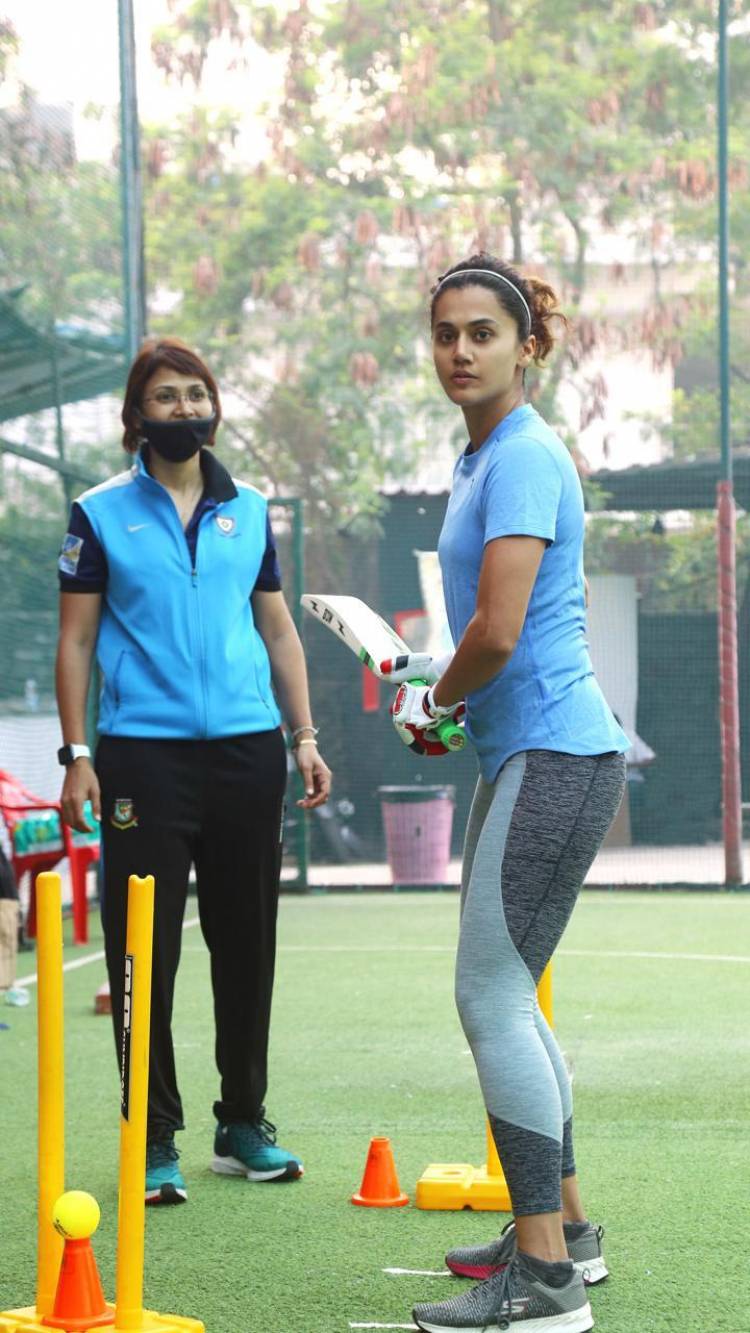 @Taapsee gets ready to be the ‘skipper’ for #ShabaashMithu.