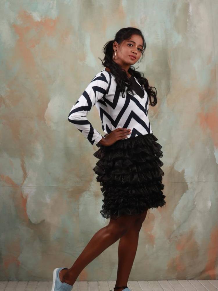 Western outfit pics of @SaranyaRavicha7 #saranyaravichandran