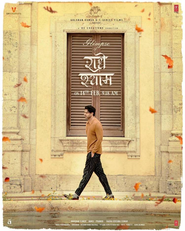 Prabhas Starring RadheShyam teaser on Valentine’s Day 