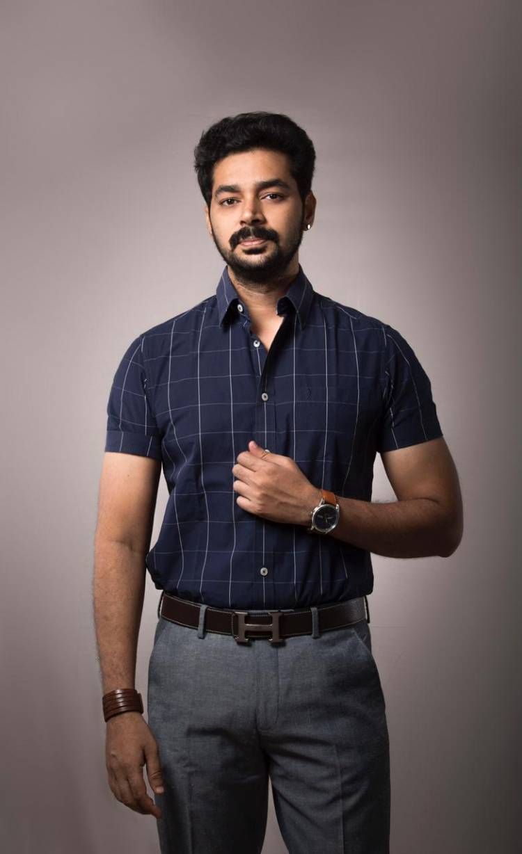 Man in Blue... Blooming Hero Vivanth Vivin !!!Trendy Latets Pics  #VivanthVivin