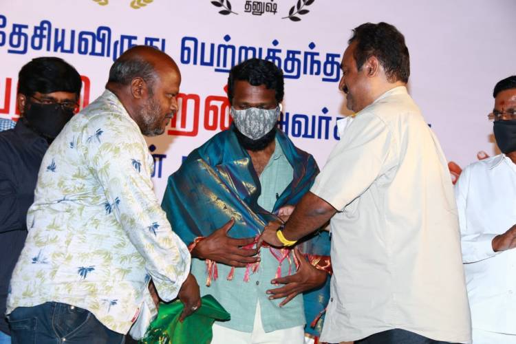 தேசிய விருது பெற்ற 'அசுரன்' படக்குழுவினரின் நேற்றைய(23-03-2021) பத்திரிகையாளர் சந்திப்பில் .