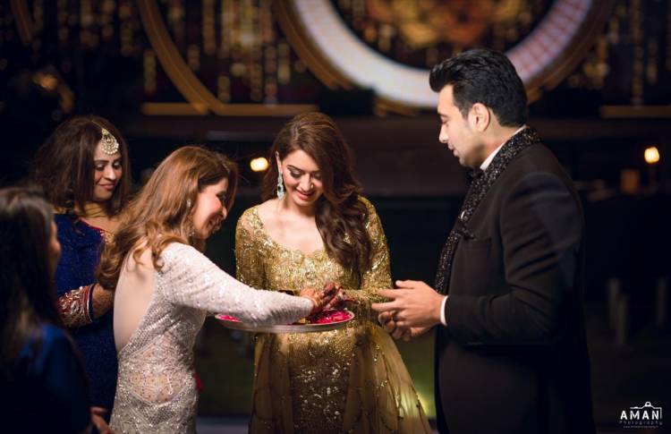 PFA images pertaining to "Actress Hansika Motwani's brother Engagement".