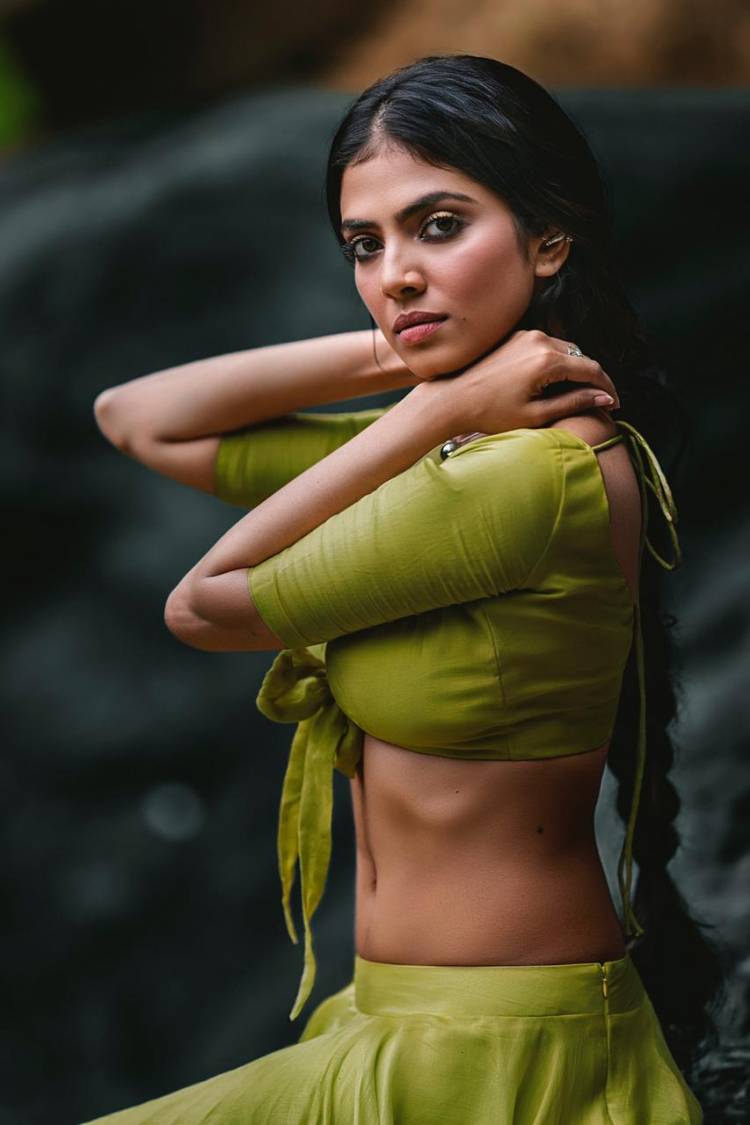 When Nature Meets Beauty! Actress #MalavikaMohanan