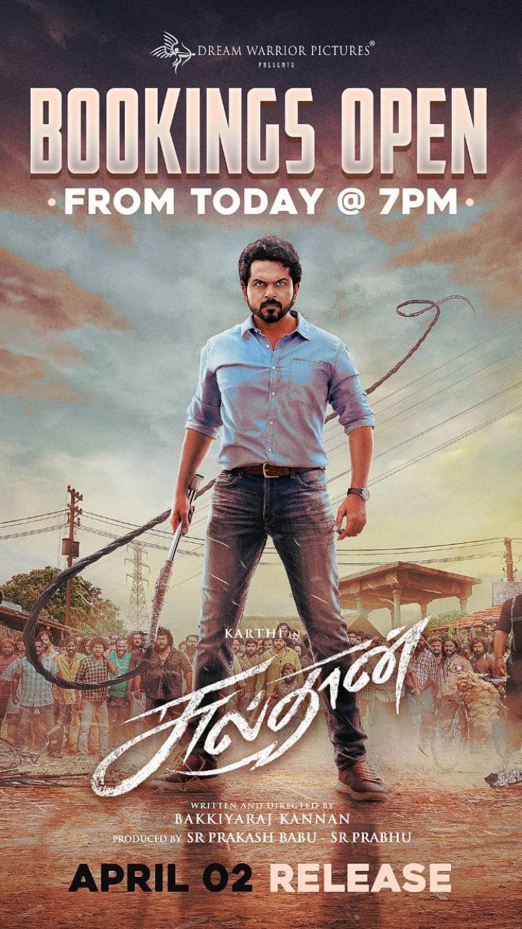 Bookings Open From Today 7pm. Grab your tickets to enjoy #Sulthan in big screens. 