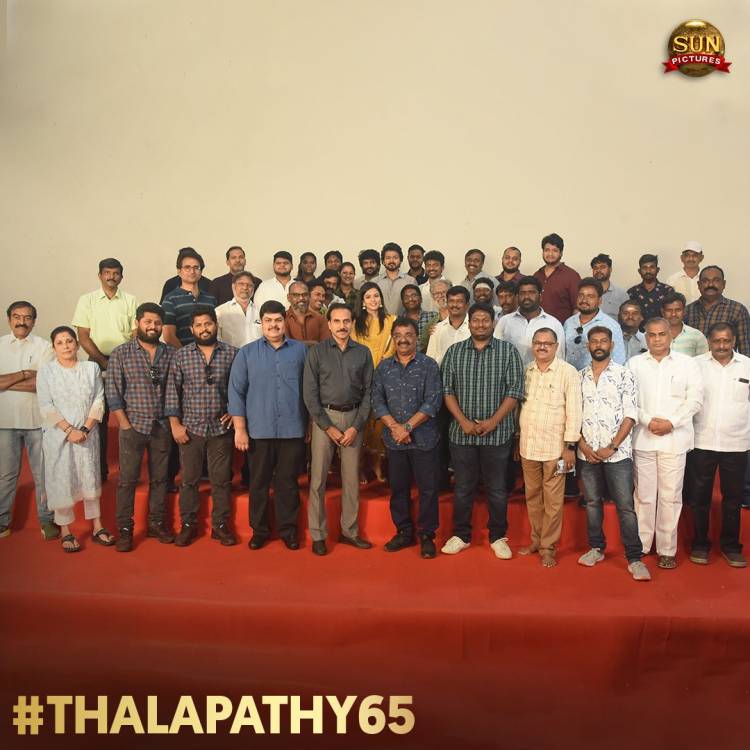 #Thalapathy65Poojai  @actorvijay @sunpictures @Nelsondilpkumar @anirudhofficial @hegdepooja