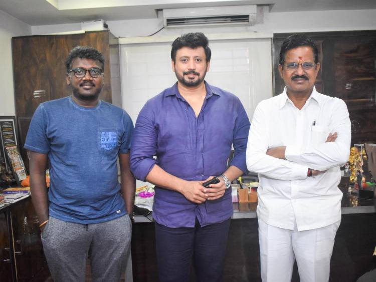 @actorprashanth met producer Sri.Dhanu @theVcreations & Director Mariselvaraj @mari_selvaraj & congratulated them for their stupendous success of the movie KARNAN