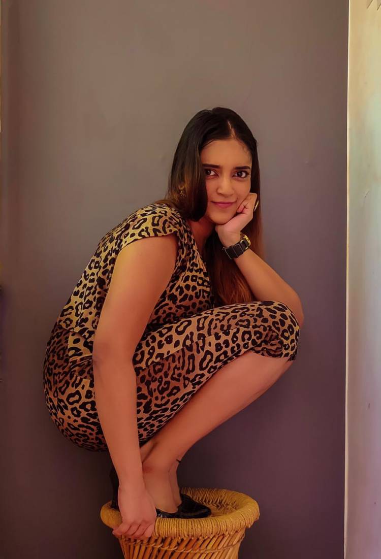 #ActressVasundhara looking fierce in animal print.