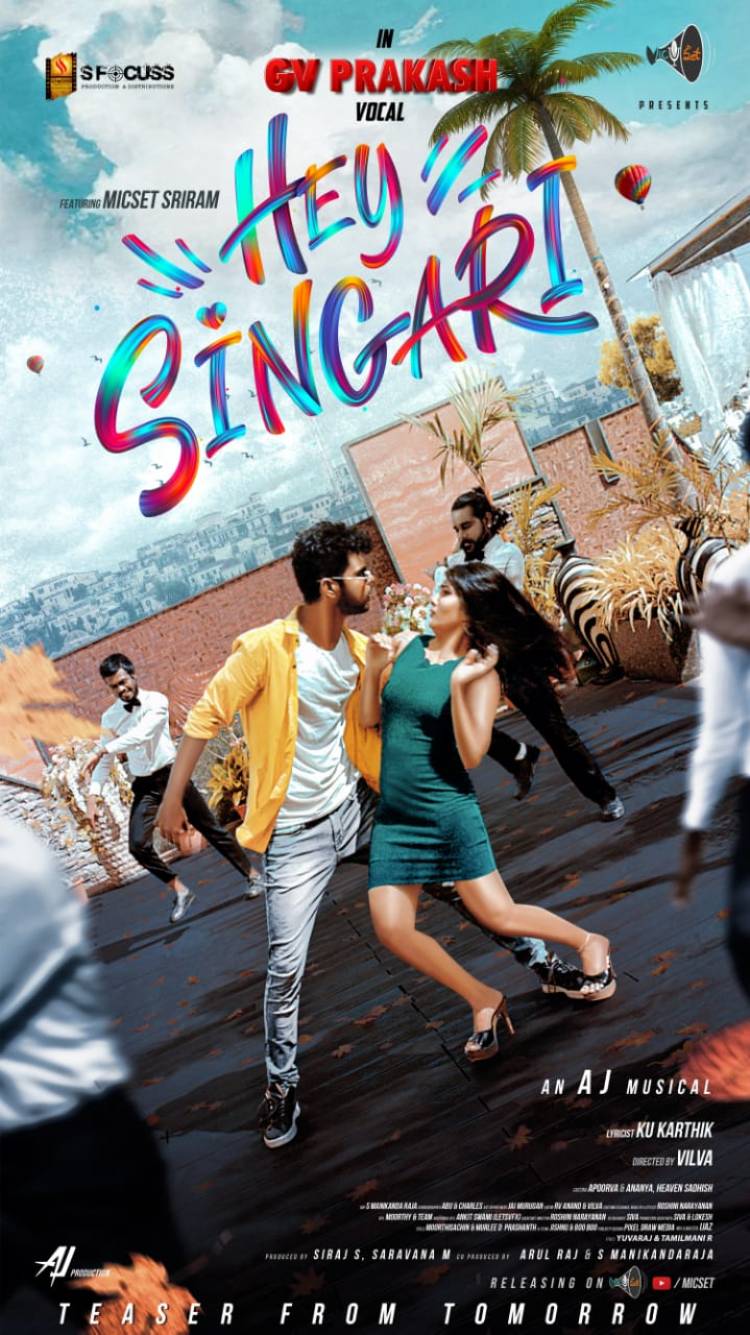 #HEYSINGARI song teaser from tomorrow! Stay tuned