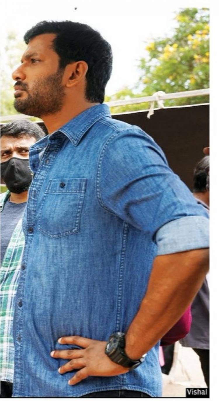 #Vishal31 shoot going on hyderabad Full Swing Shooting spot Stills