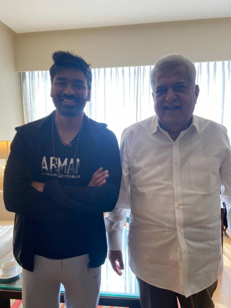 Sekhar Kammula And Producers Of Sree Venkateswara Cinemas LLP Meet Superstar Dhanush