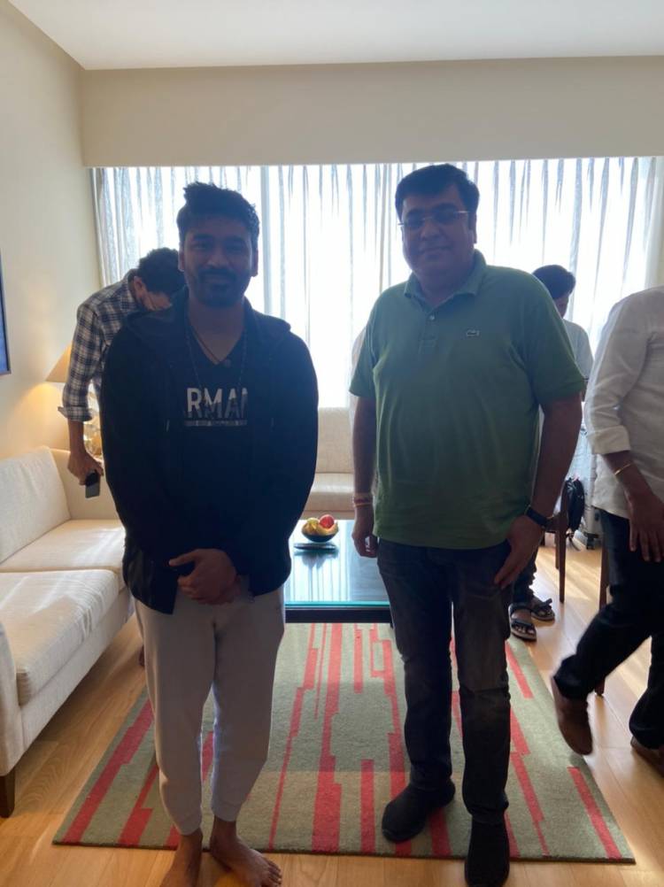Sekhar Kammula And Producers Of Sree Venkateswara Cinemas LLP Meet Superstar Dhanush