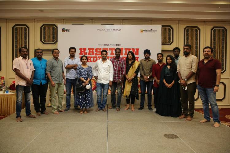 Mirchi Shiva-Priya Anand starrer Director Kannan’s remake of the classic comedy “Kasethan Kadavulada” shooting commenced with ritual ceremony