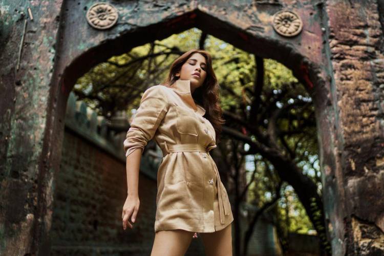 The rising star of south india, Nabha Natesh, shines bright in her new radiating beige look!! #NabhaNatesh