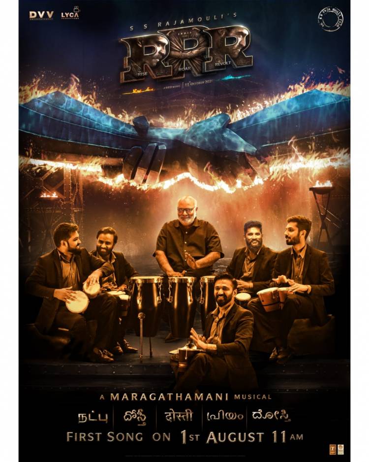 The First Song from #RRRMovie on August 1st, 11 AM.