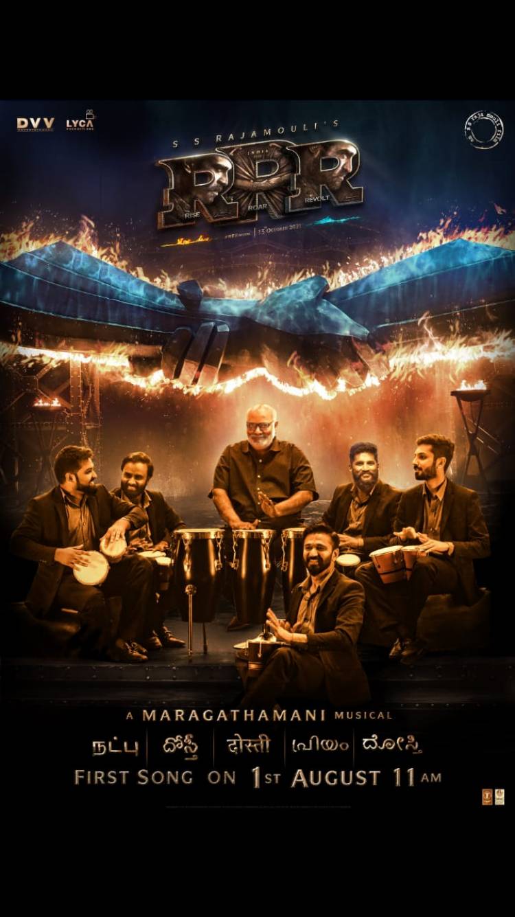 The First Song from #RRRMovie on August 1st, 11 AM.