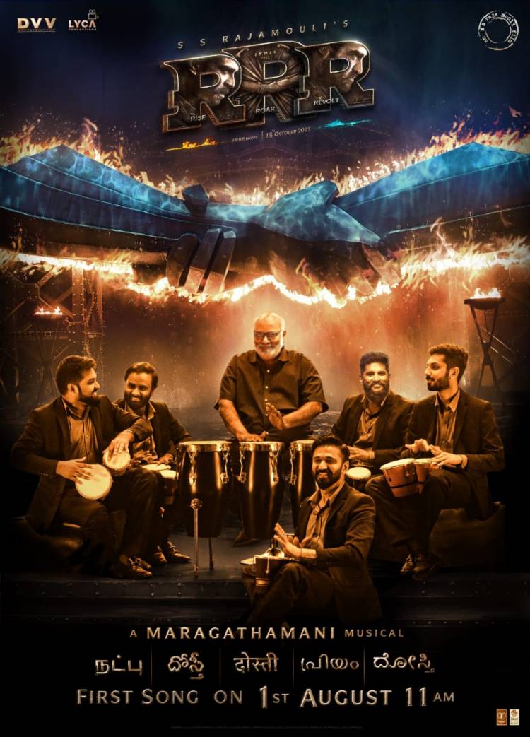 The First Song from #RRRMovie on August 1st, 11 AM.