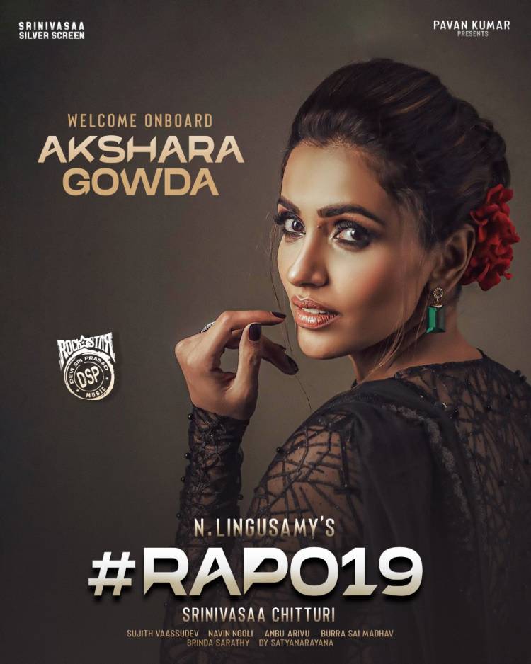 Welcoming Talented Actress @iAksharaGowda Onboard for #RAPO19 