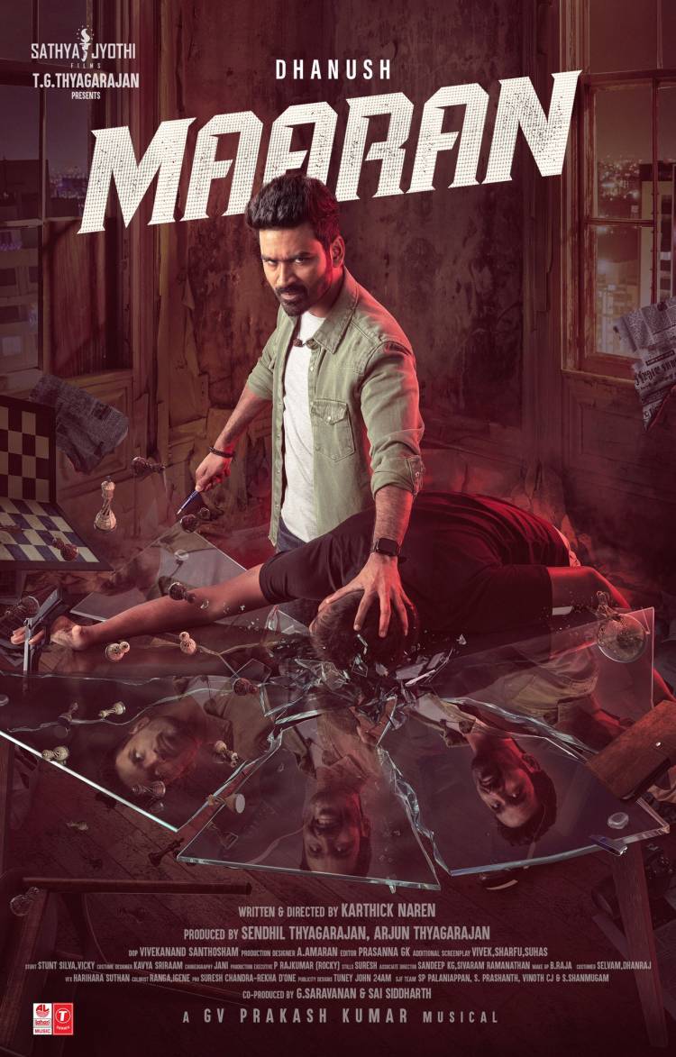 Sathya Jyothi Films  TG Thyagarajan presents Dhanush starrer "MAARAN"