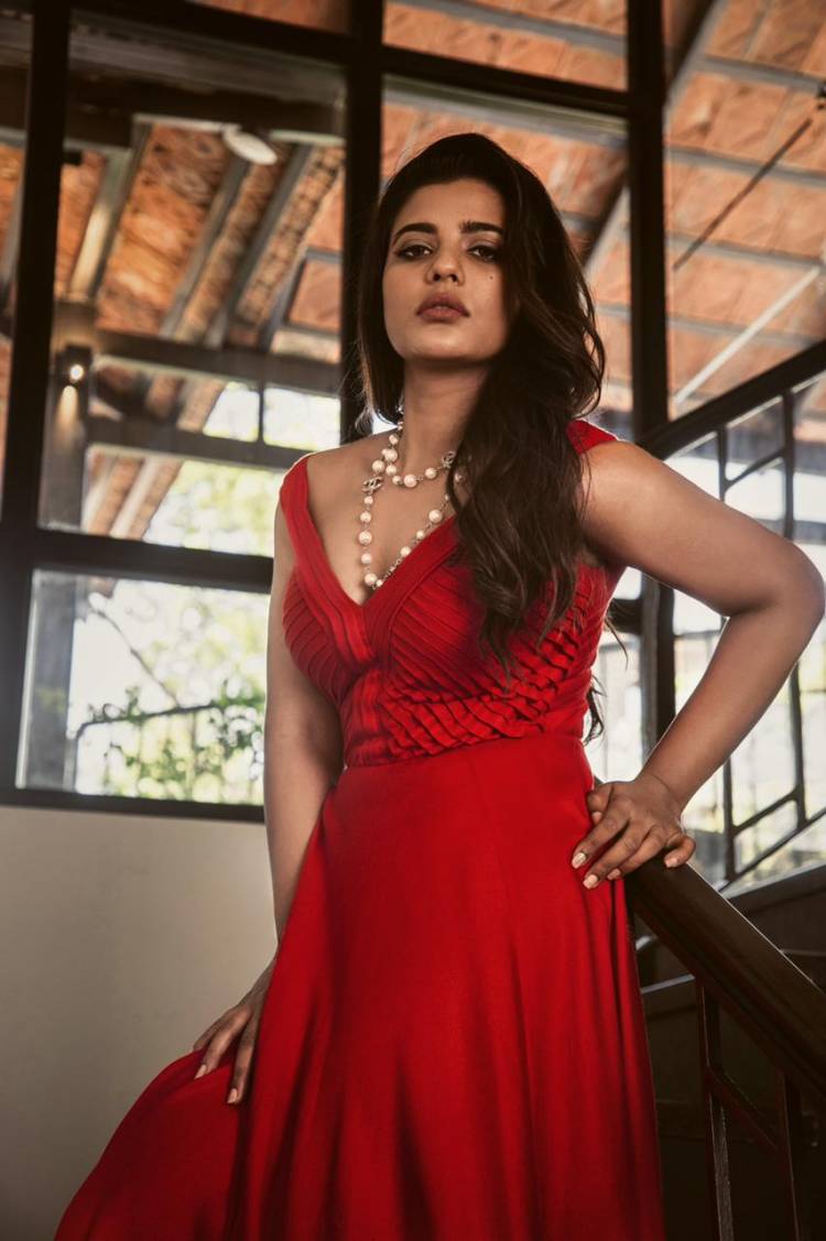Ravishing in red! #AishwaryaRajesh looks stunning in these pictures from her latest photoshoot!  