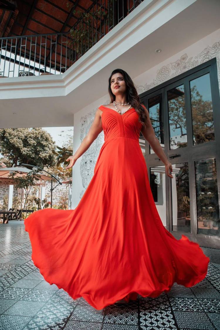 Ravishing in red! #AishwaryaRajesh looks stunning in these pictures from her latest photoshoot!  