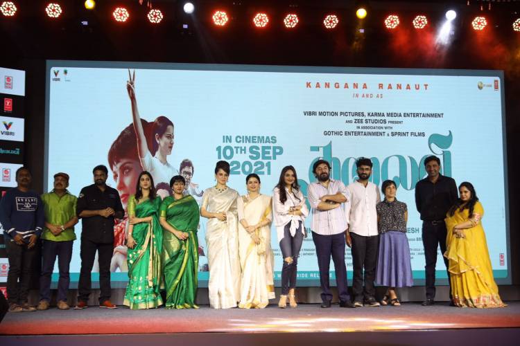 Kangana Ranaut starrer “Thalaivi” is all finally set to enthral the Pan-Indian audiences from September 10, 2021