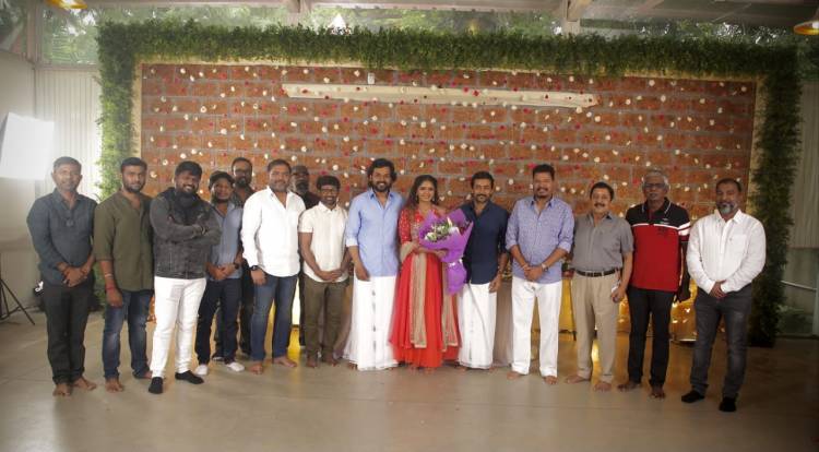 Pooja of Suriya-Jyotika's 2D Entertainment to producer Karthi-Muthaiah project titled VIRUMAN held.