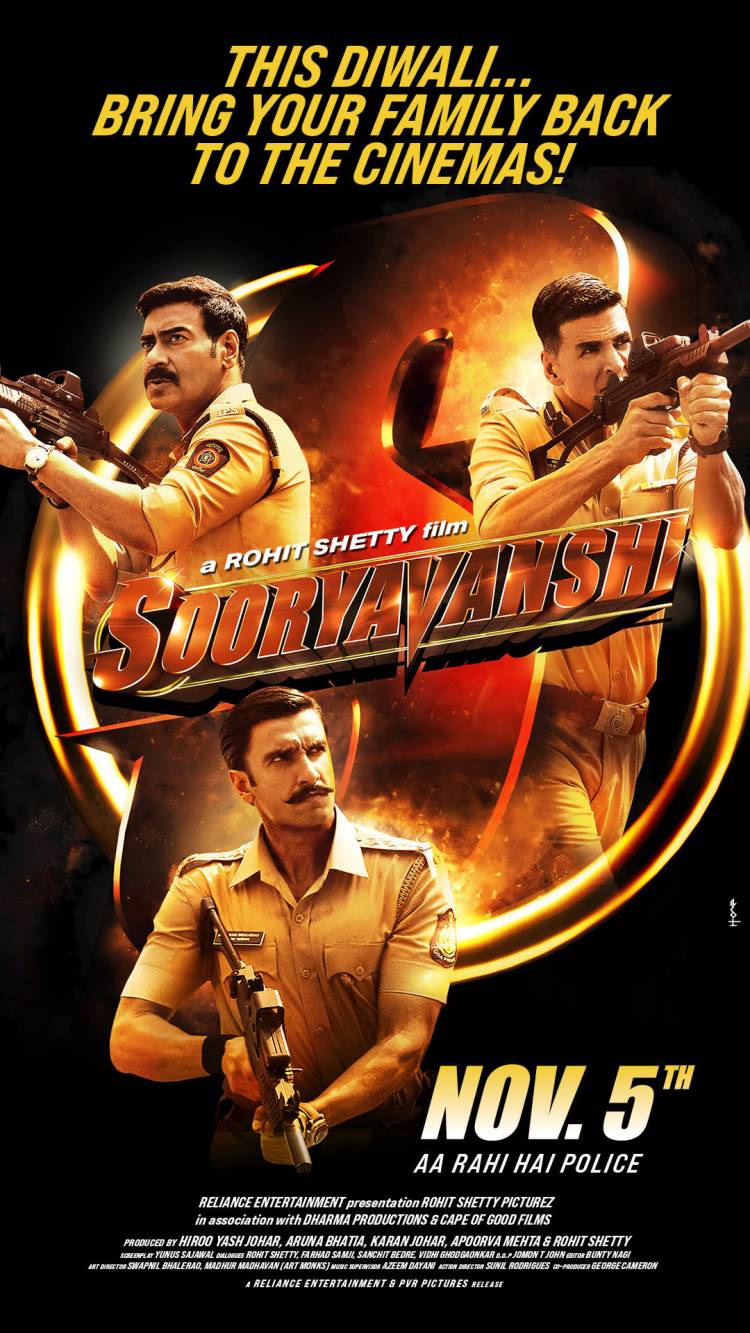 Akshay Kumar in & as SOORYAVANSHI (Hindi)