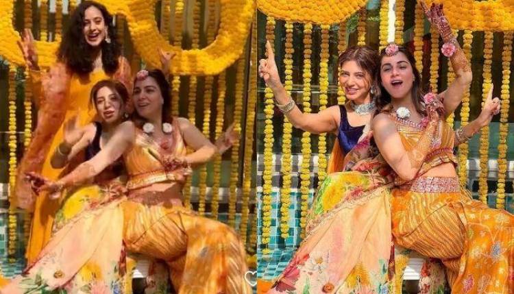 Kundali Bhagya actress Shraddha Arya shines in yellow at her haldi ceremony; see her fun photos with her girlfriends