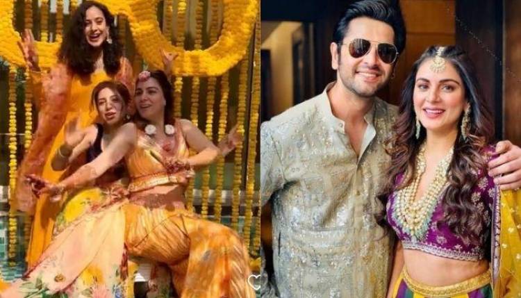Kundali Bhagya actress Shraddha Arya shines in yellow at her haldi ceremony; see her fun photos with her girlfriends