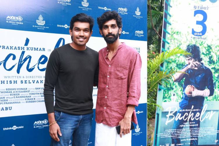 AXESS FILM FACTORY G. DILLI BABU PRESENTS  SATHISH SELVAKUMAR DIRECTORIAL  GV PRAKASH KUMAR-DIVYABHARATHI STARRER “BACHELOR” PRE-RELEASE EVENT 