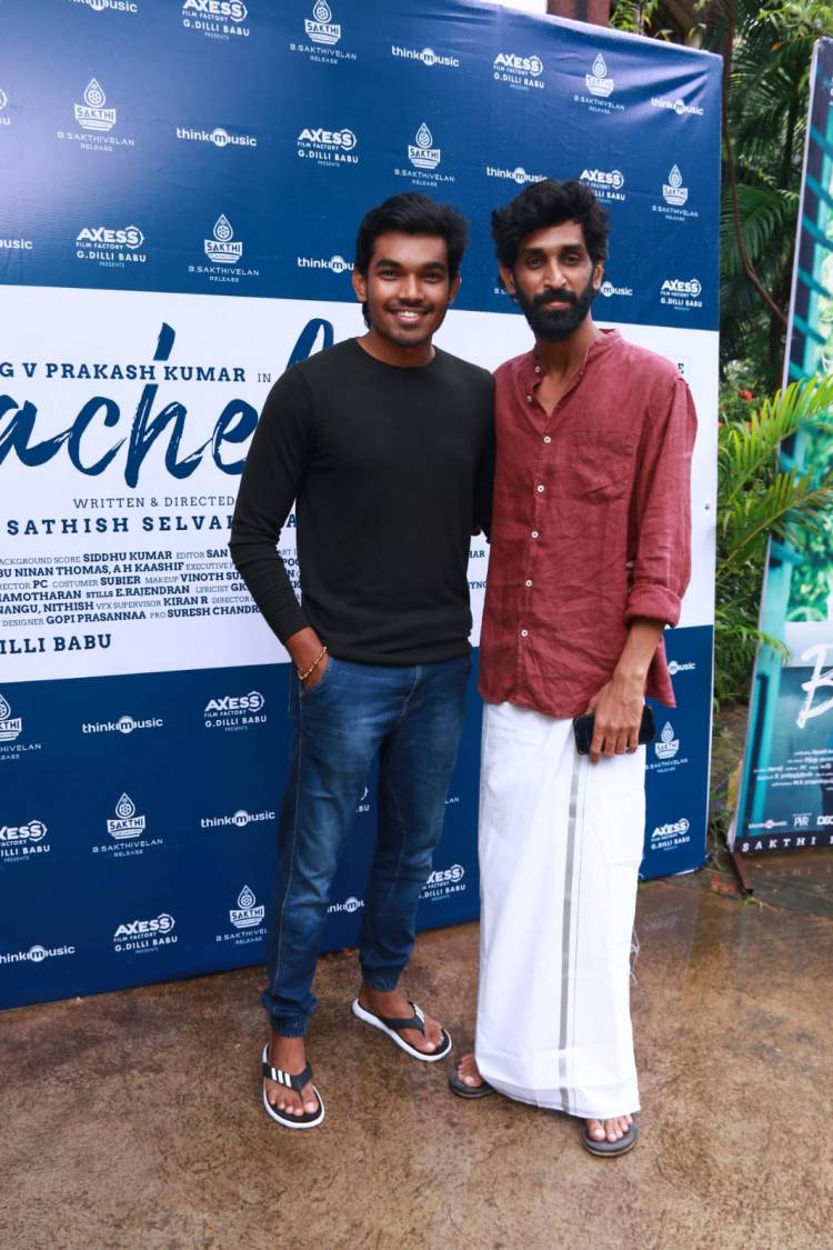 AXESS FILM FACTORY G. DILLI BABU PRESENTS  SATHISH SELVAKUMAR DIRECTORIAL  GV PRAKASH KUMAR-DIVYABHARATHI STARRER “BACHELOR” PRE-RELEASE EVENT 