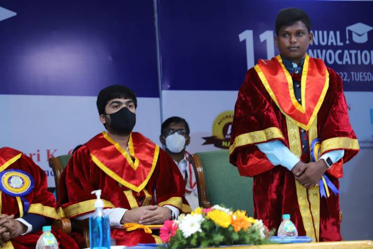 Vels University honours TR Silambarasan with an honorary doctorate at the 11th Annual Convocation Ceremony 