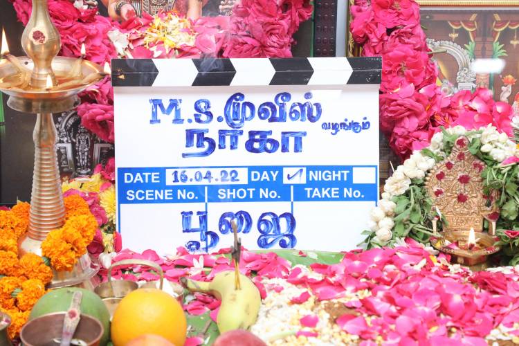 "NAGA" is being produced with a Magnificent graphic budget. Actress Bindhumadhavi plays as a devotee of naga amman.