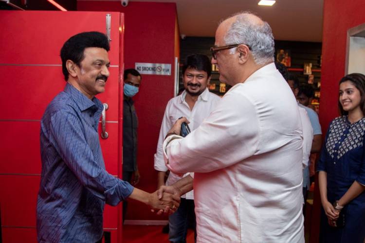 “நெஞ்சுக்கு நீதி” படத்தை பார்த்து வாழ்த்திய மாண்புமிகு தமிழ்நாடு முதலமைச்சர் திரு. மு.க.ஸ்டாலின்