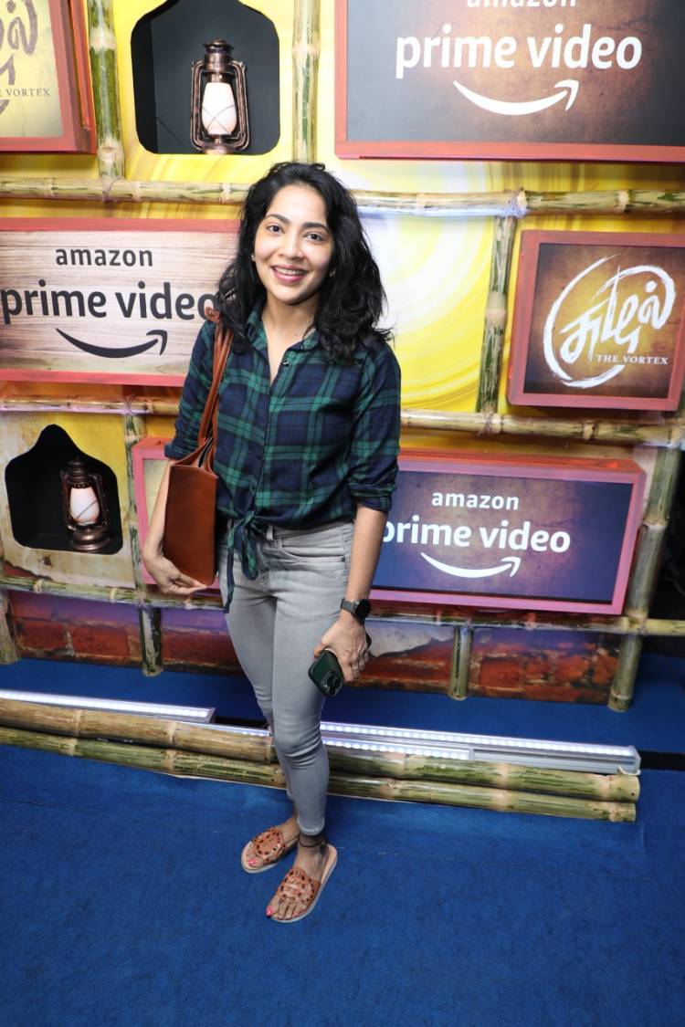 Gayatri- Pushkar, creators of Amazon Prime Video original Suzhal- The Vortex held a screening for their friends in the film fraternity in Chennai today.