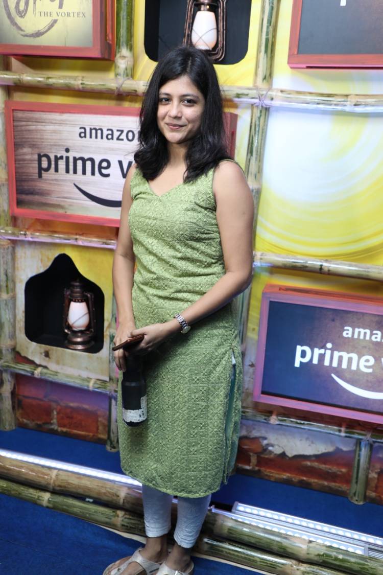 Gayatri- Pushkar, creators of Amazon Prime Video original Suzhal- The Vortex held a screening for their friends in the film fraternity in Chennai today.