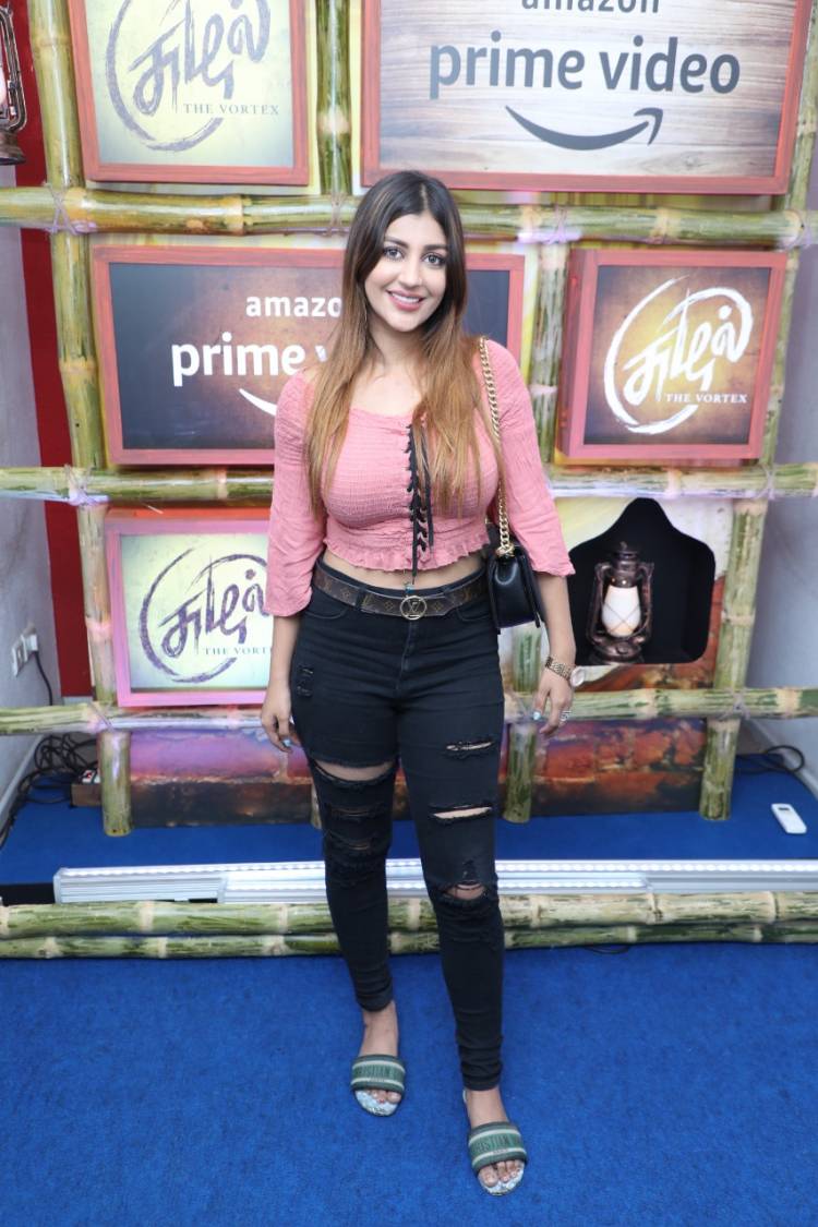 Gayatri- Pushkar, creators of Amazon Prime Video original Suzhal- The Vortex held a screening for their friends in the film fraternity in Chennai today.