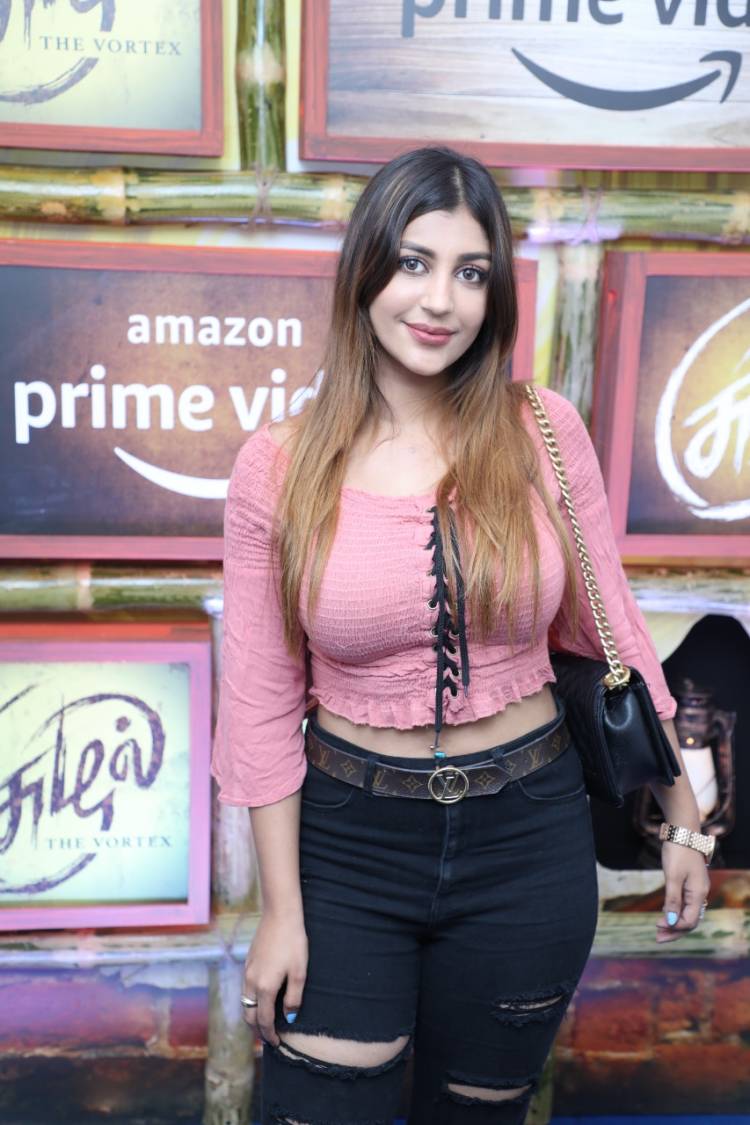 Gayatri- Pushkar, creators of Amazon Prime Video original Suzhal- The Vortex held a screening for their friends in the film fraternity in Chennai today.