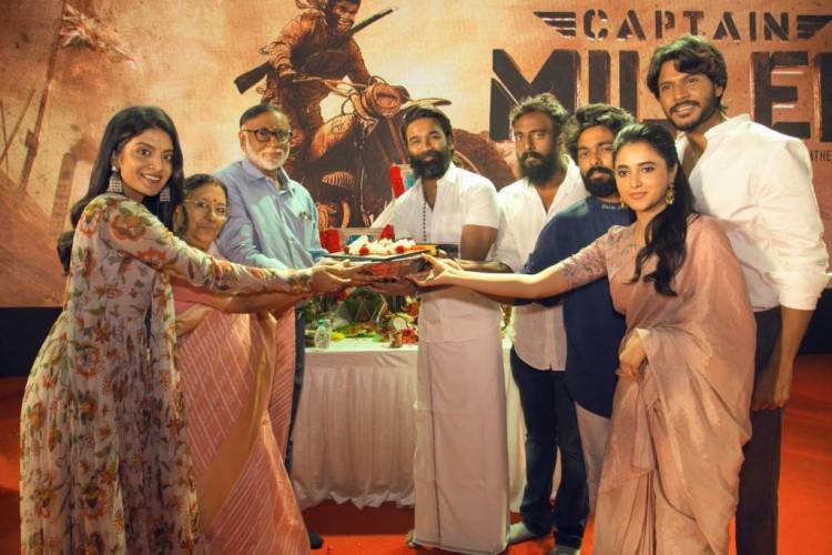 Sathya Jyothi Films T.G. Thyagarajan presents An Arun Matheswaran Directorial Actor Dhanush starrer “Captain Miller” movie launched with grand pooja ceremony