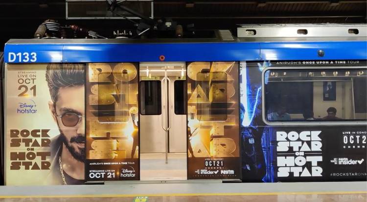 டிஸ்னி+ ஹாஸ்டார் - ‘ராக்ஸ்டார்’ அனிருத்தின் பிரமாண்ட மியூசிக் கான்செர்ட் நிகழ்ச்சிக்காக,  தனித்துவமான விளம்பரங்கள் செய்து, ரசிகர்களை வியப்பில் ஆழ்த்தியுள்ளது!!
