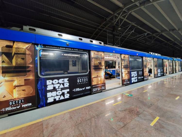 டிஸ்னி+ ஹாஸ்டார் - ‘ராக்ஸ்டார்’ அனிருத்தின் பிரமாண்ட மியூசிக் கான்செர்ட் நிகழ்ச்சிக்காக,  தனித்துவமான விளம்பரங்கள் செய்து, ரசிகர்களை வியப்பில் ஆழ்த்தியுள்ளது!!