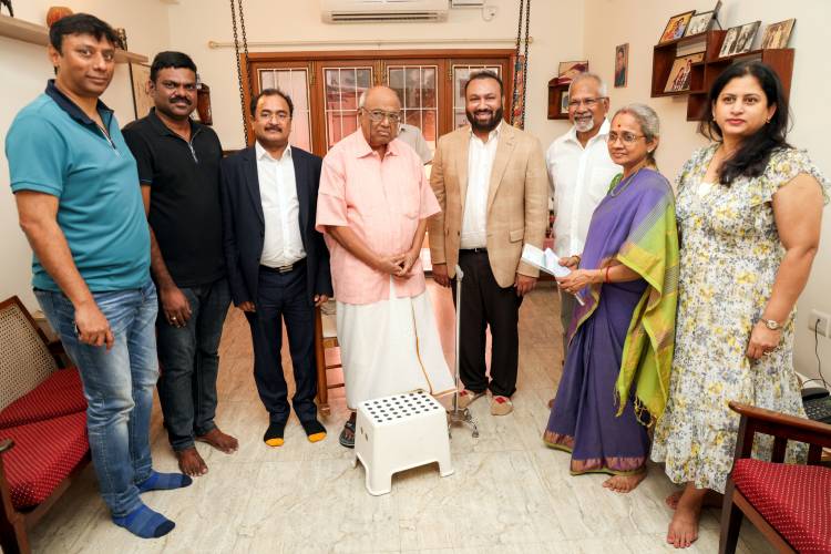 அமரர் கல்கி கிருஷ்ணமூர்த்தியின் அறக்கட்டளைக்கு 'பொன்னியின் செல்வன்' தயாரிப்பாளர்கள் ஒரு கோடி நன்கொடை