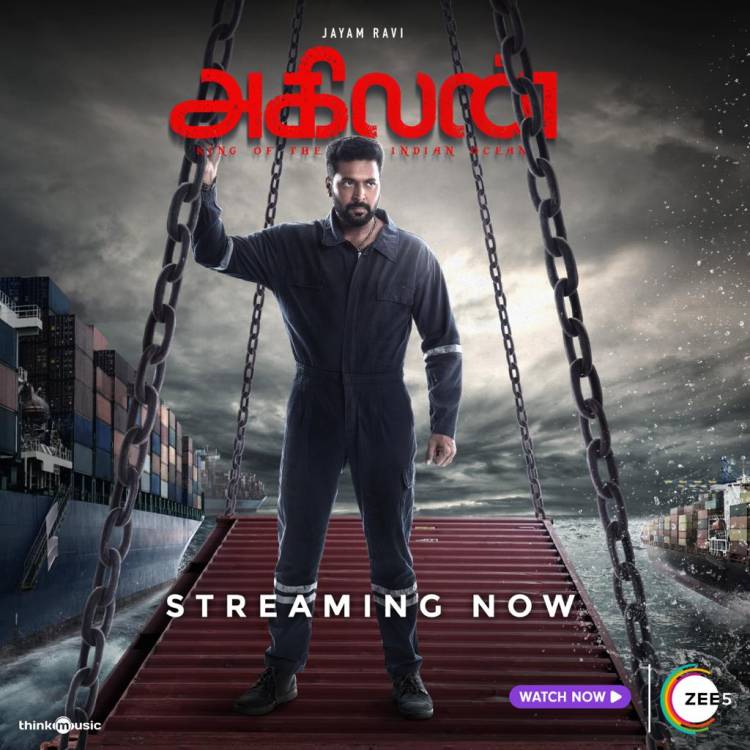 Tamil blockbuster film, Agilan – starring Jayam Ravi - is streaming now on ZEE5