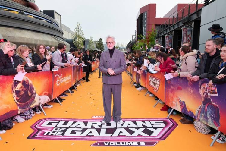 The Guardians of the Galaxy reunite for one last ride with Writer and Director James Gunn and cast Chris Pratt, Zoe Saldaña, Karen Gillan, Pom Klementieff and Vin Diesel attending the European Gala Event at Marvel Avengers Campus in Disneyland Paris!
