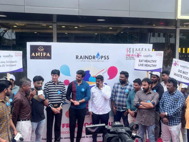 FREE FOOD TRUCK FLAGGED OFF BY CHENNAI CORPORATION COMMISSIONER DR. RADHAKRISHNAN IAS AND ACTOR ASHWN KUMAR TO SERVE THE NEEDY IN THE CITY ON WORLD HUNGER DAY - AN INITIATIVE BY RAINDROPSS CHARITY FOUNDATION